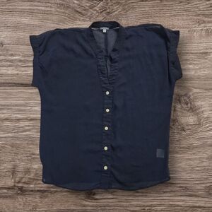 Charlotte Russe Navy blue sheer top